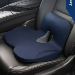 Memory Foam Seat Cushion Waist Back Support Pillow Set Orthopedic Ergonomic Coccyx Relief Hip Lumbar Pad for Office Chair Car