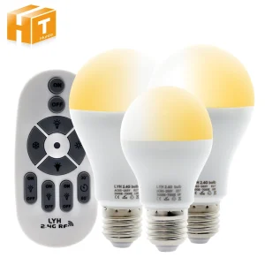 Smart LED Bulb E27 6W/9W/12W – RF 2.4G Remote Control Light – Warm & Cool White AC 86-265V