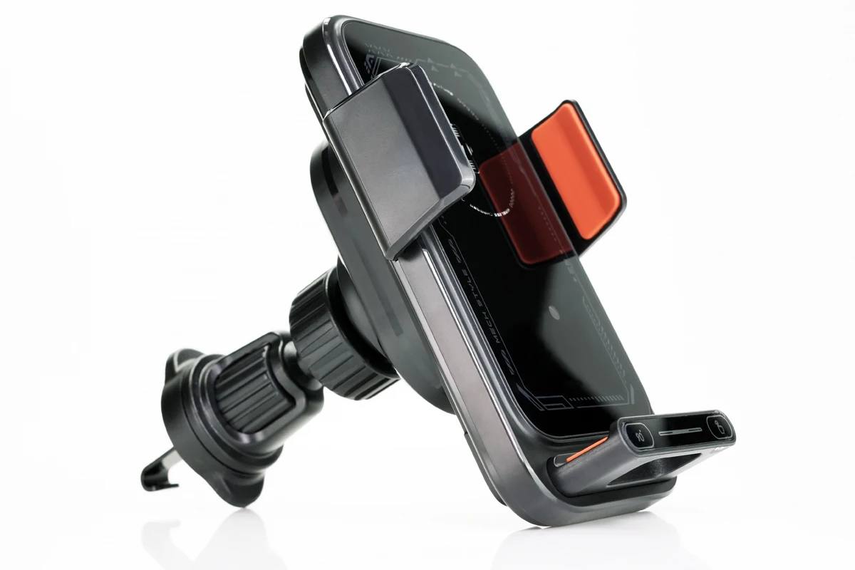 Car Phone Charger Phone Holder 15W Wireless & Wired Charger Auto Sensing One-Touch Release and Rotation Qi FCC ROHS Certified - Image 11